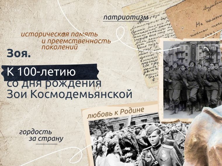 «Разговоры о важном» на тему «Зоя. К 100-летию со Дня рождения Зои Космодемьянской».